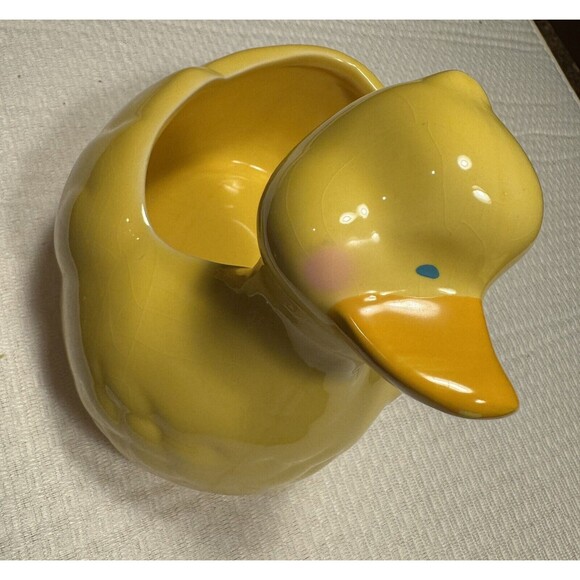 Wowser Ceramic Yellow Duckie Planter Vase 6 Inches - Picture 2 of 9